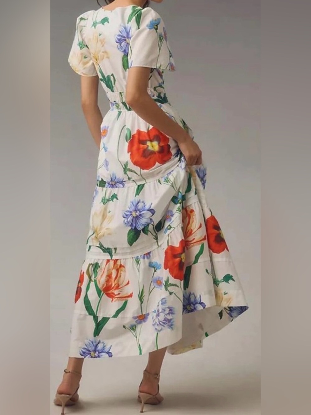 Anthropologie Somerset Floral Maxi Dress with Multicolor Blooms - Picture 2 of 5